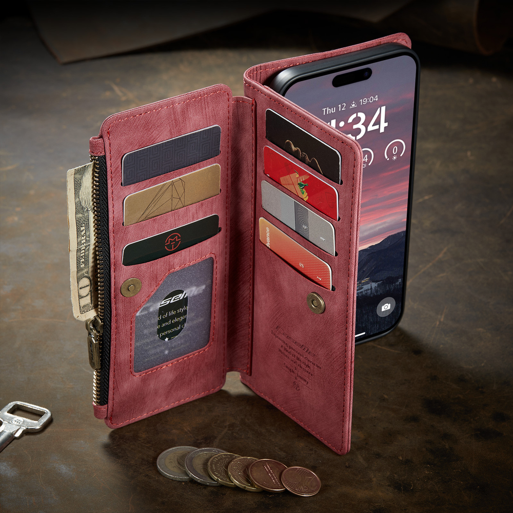 Многофункциональный чехол-кошелек CaseMe 3 in 1 Matte Wallet для iPhone 17 Air