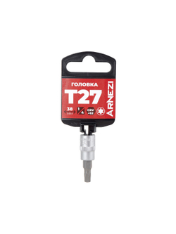 Головка 1/4" со вставкой TORX T27 L=38, ARNEZI R0004427