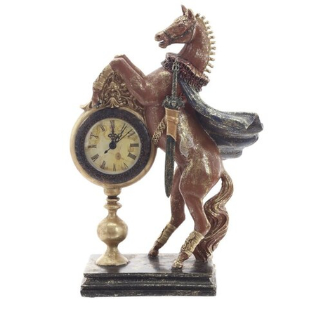 GAEM Фигурка декоративная "Лошадь" с часами D7см, (AAx1 н/п), L24 W9,5 H34,5 см