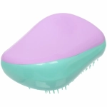 Расческа массажная компактная «Harizma», цвет сиреневый/мятный, в пластиковой коробке, 8*6 см