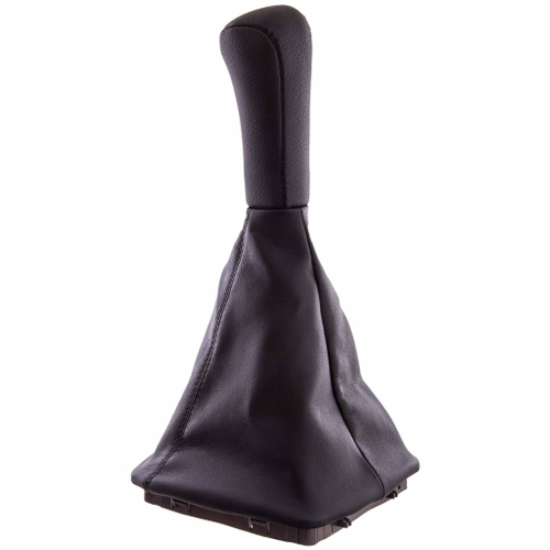 Ручка рычага КПП с чехлом и рамкой ВАЗ 2170 Приора кожа черная Skyway