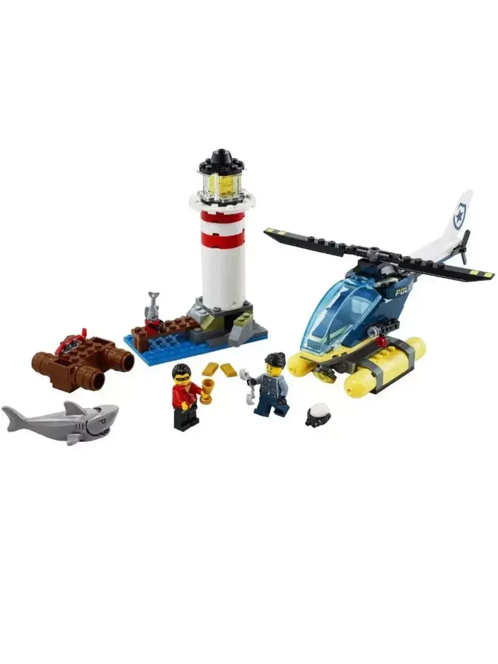 Конструктор Сити Морская полиция 197 деталей