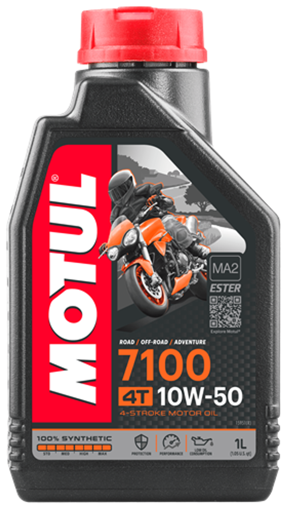 Масло 4т 10w50 синт Motul 7100 1л