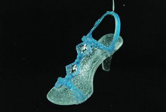 Украшение &quot;Туфелька&quot; цвет голубой, (160703)