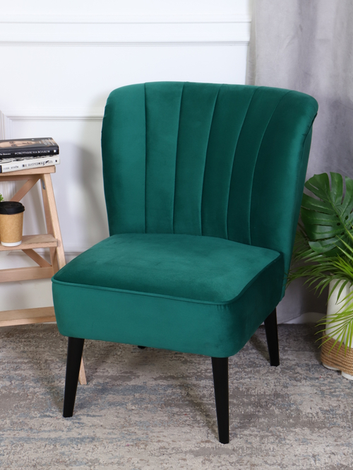 Кресло "Donatello" антивандальный велюр зеленый/венге