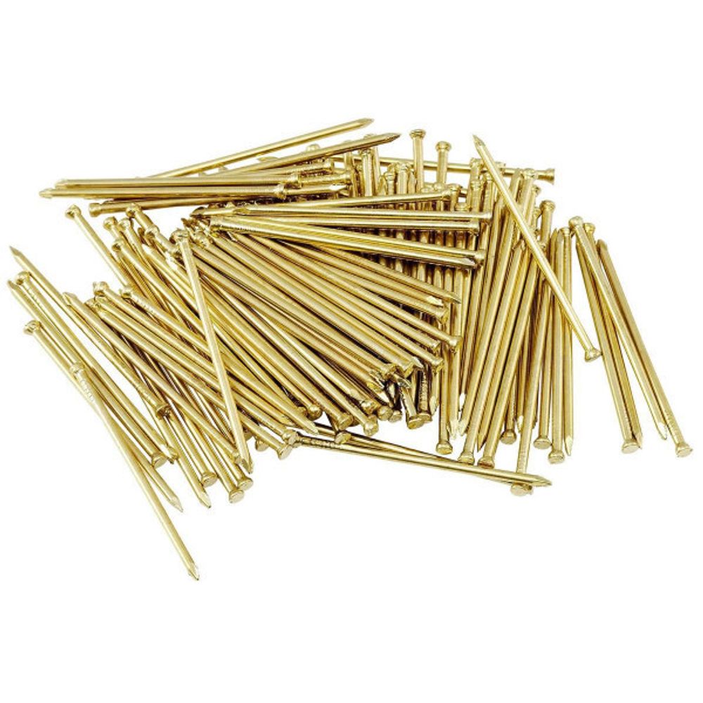 Гвозди 1,4х45 латунированные, финишные