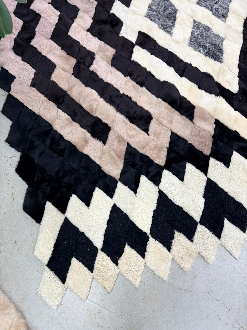 Покрывало меховое ковер из шкуры овчины