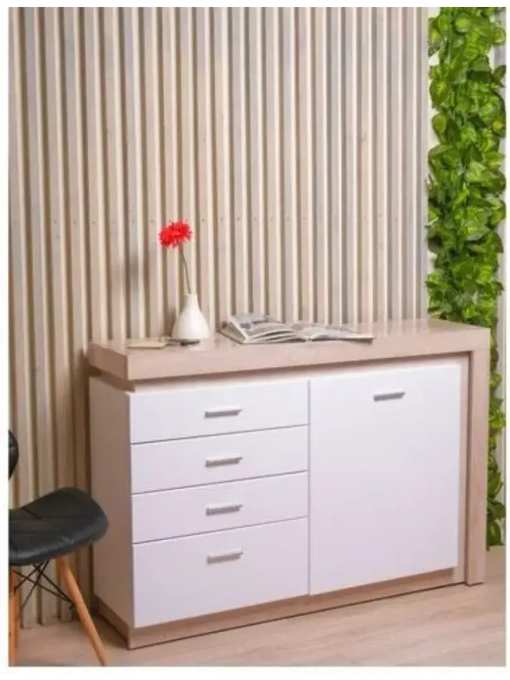 Комод для одежды с ящиками 129х35х89 см