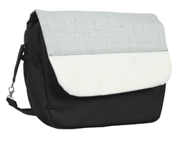 Детская коляска Alis Alvaro F 3 в 1 Al 04 т.серый+св.серый+белая кожа