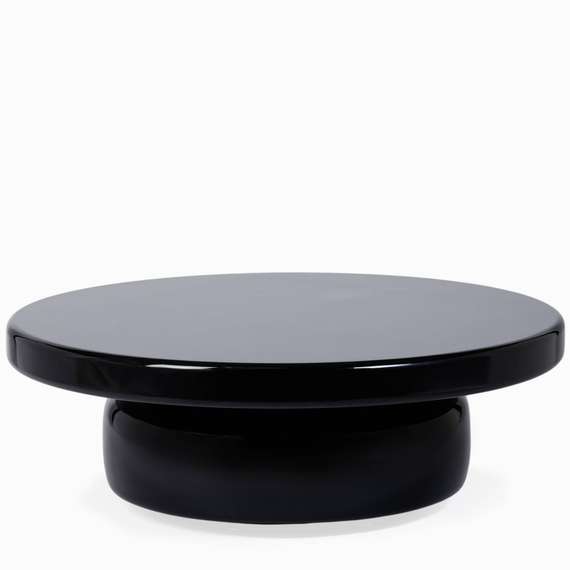 Кофейный стол Omen Ø90х30 см, черный глянец