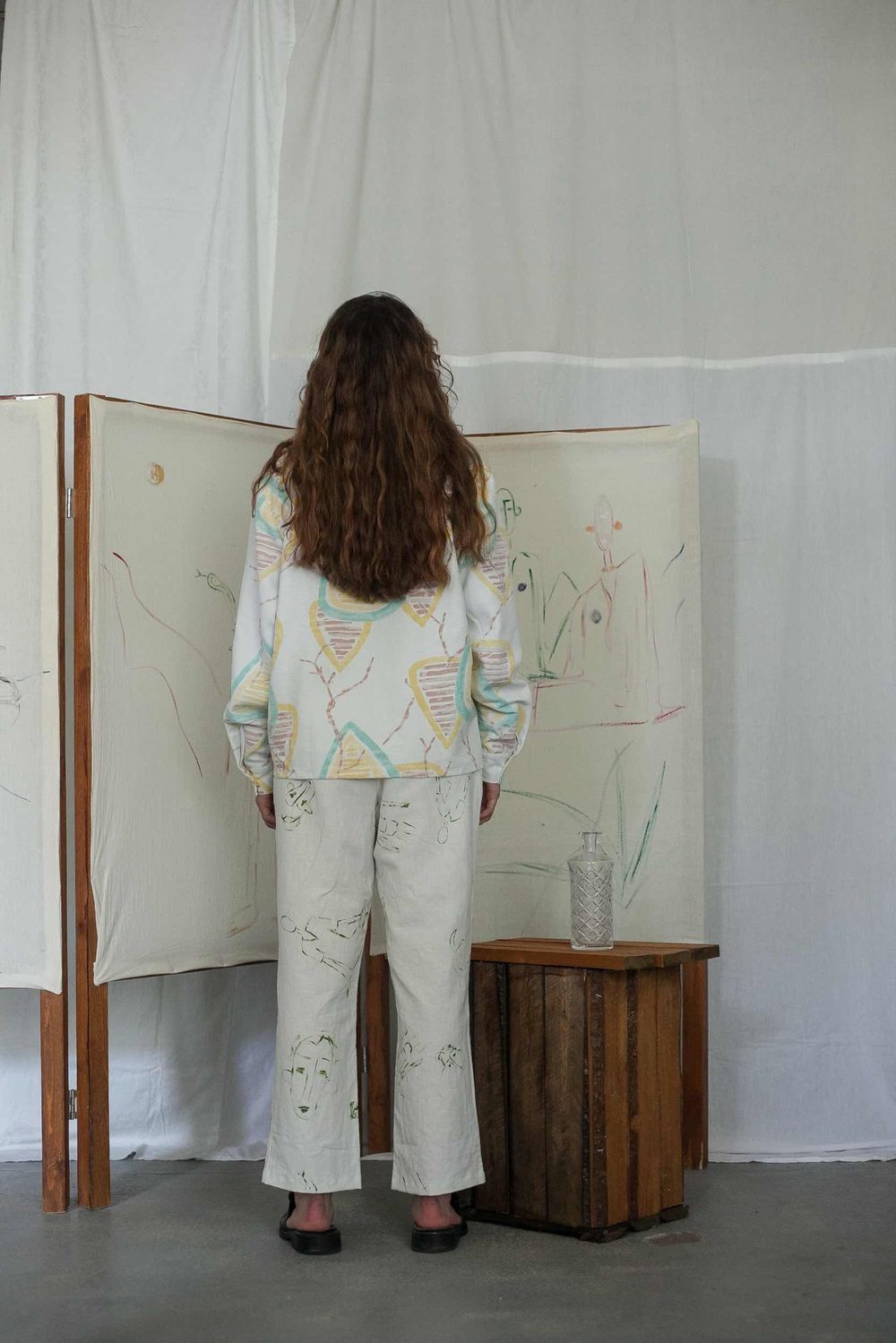 Рубашка Soeurs Lace Collar Белая