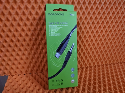 Аудиокабель AUX - Type-C Borofone BL8 черный 1 м