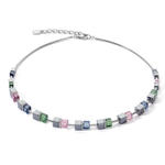 Колье Coeur de Lion Blue-Green-Lilac 5020/10-0754