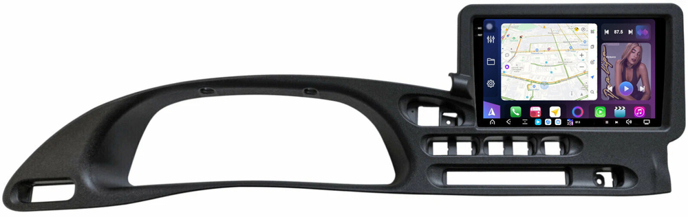 Магнитола для Chevrolet Niva, Lada Niva Travel (любая комплектация, цельная рамка) - FarCar GX9-9585C монитор 9.5" 2K QLED на Android 14, TS20, 6+128Гб, CarPlay, 4G SIM-слот