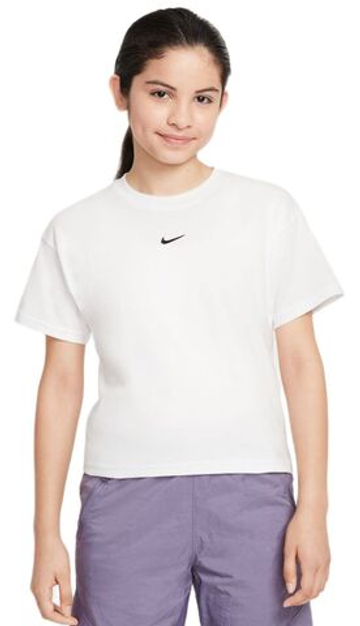 Футболка для мальчика теннисная Nike Kids Sportswear Essential - white