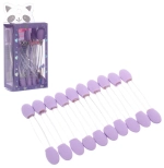 Аппликаторы для макияжа 10шт «KALISTO», цвет фиолетовый, 6,5*3,7см