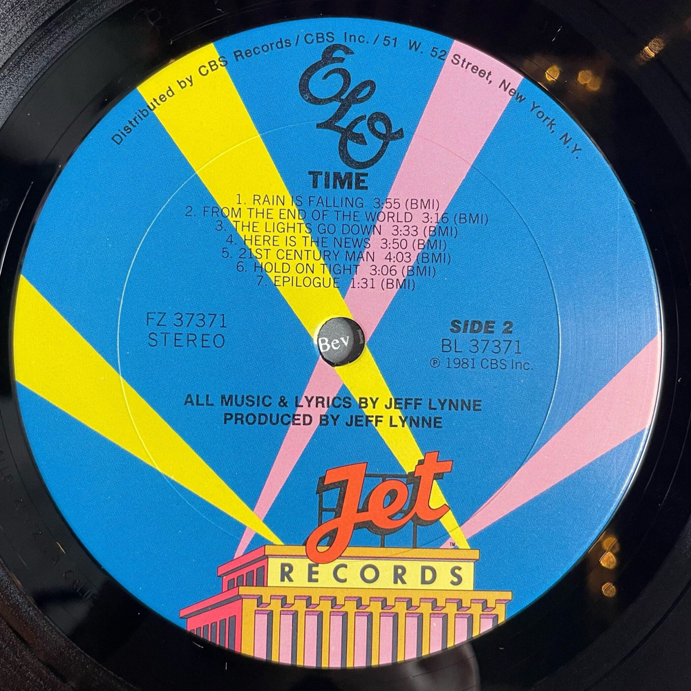 Винтажная виниловая пластинка LP ELO Electric Light Orchestra Time (USA 1981) 21st Century Man