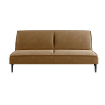 Este диван-кровать трехместный, прямой, без подлокотников, велюр коричневый Velutto 23