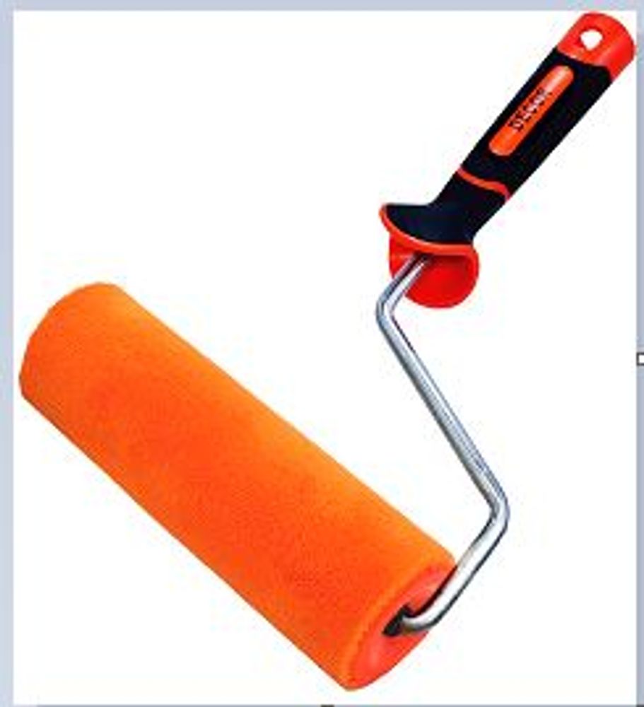 Валик Велюр 180мм  d50мм, d8мм,  ворс 4мм ПРЕМИУМ  шерсть, 2К ручка DEСOR/ 550-7180