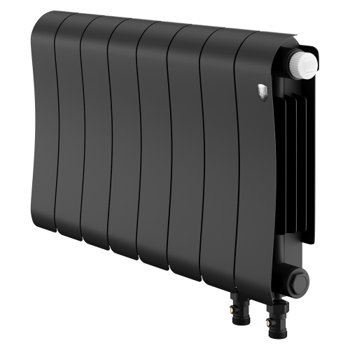 Радиатор биметаллический Royal Thermo Infinity 300 Noir Sable VR80 - 8 секц.