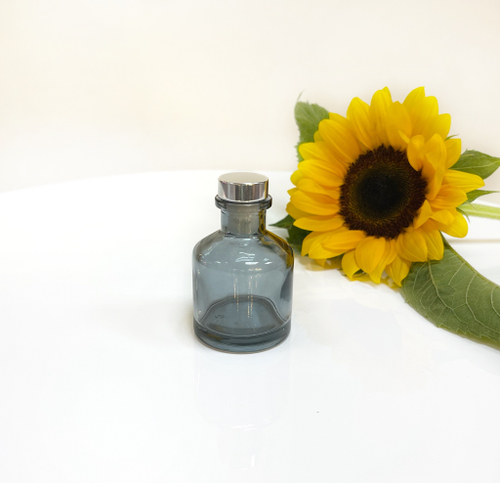 Флаконы для диффузоров серый круглые 50 мл