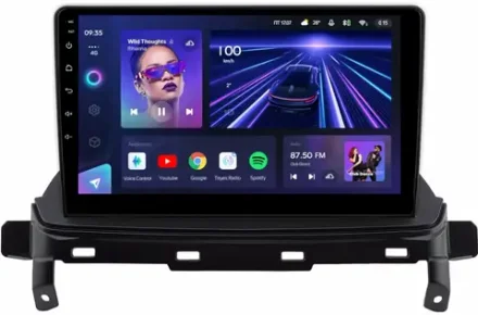 Магнитола для Mitsubishi Eclipse Cross (взамен ШГУ-планшета) - Teyes CC3 монитор 9" QLED на Android 10, ТОП процессор, 4Гб+32Гб, CarPlay, 4G SIM-слот