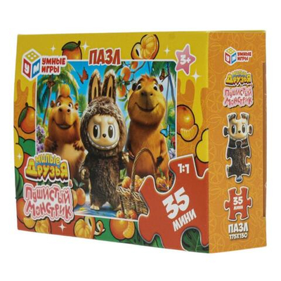 Пазл 35эл. "Пушистый монстрик и милые друзья" 4630395061131 (Умные игры)