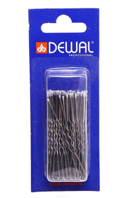 DEWAL Шпильки 60 мм волна, серебристые (1шт)