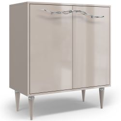 Комод Арт Колор Классик Сильвер с 2 полками Серый агат