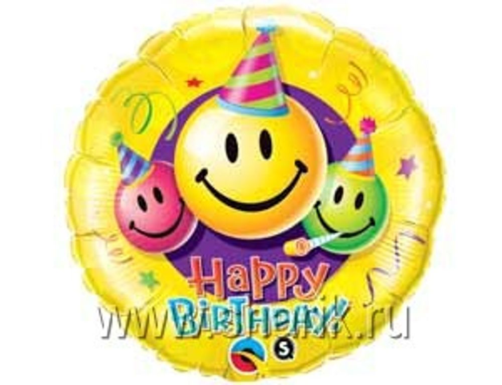 П 18&quot; HB Улыбки разноцветные