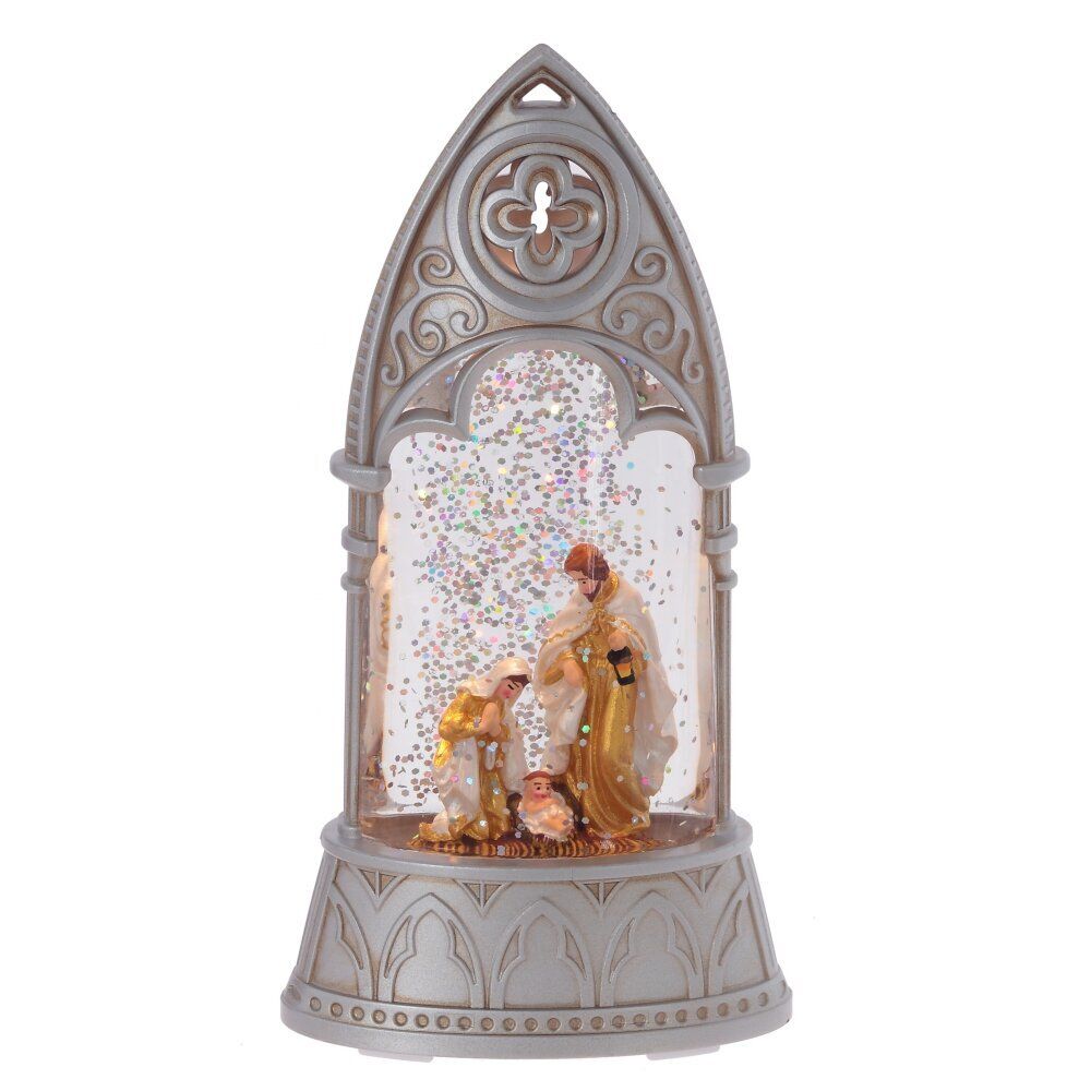 GAEM Фигурка декор в стекл шаре "Рождество" (подсвет, AAAх2 н/п) L8 W4 H16 см