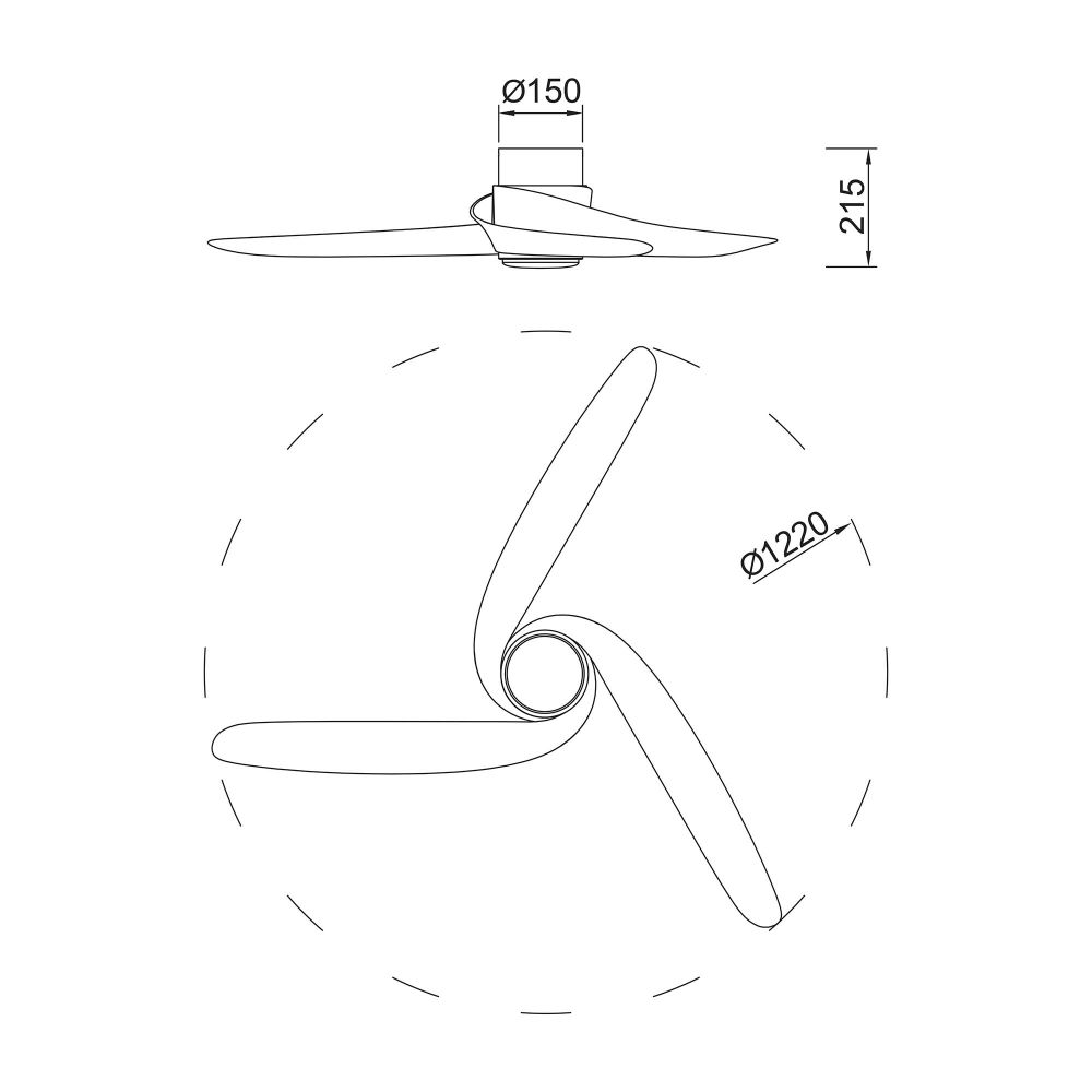 9067 Люстра-вентилятор GROENLAND