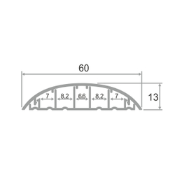 Алюминиевый порог для пола ПО-62 2700 мм