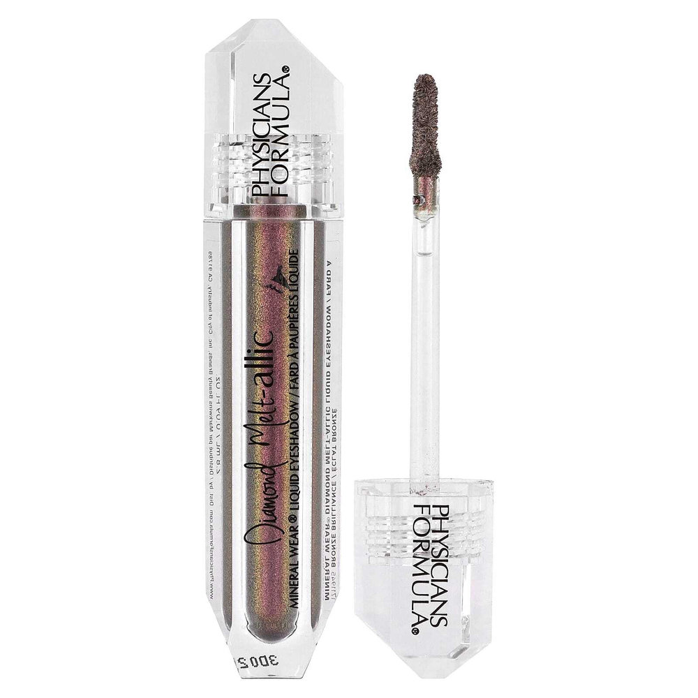 Physicians Formula, Mineral Wear, жидкие тени для век Diamond Melt-allic, оттенок 1711945 бронзовый, 2,8 мл (0,09 жидк. унции)