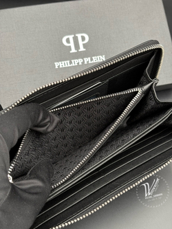 Кожаный кошелек на молнии Philipp Plein