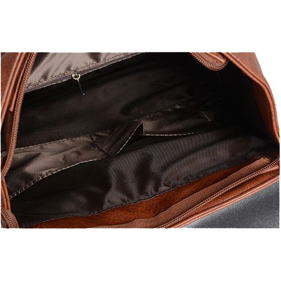 Рюкзак из экокожи Кенджу. Коричневый