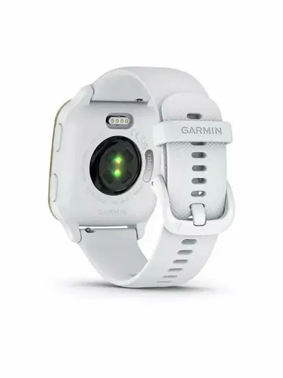 Смарт-часы Garmin Venu Sq 2 белые с кремово-золотым алюминиевым безелем