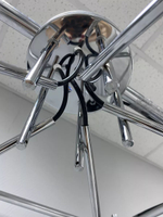 Люстра потолочная MEKKA E27*3*60W хром, белый