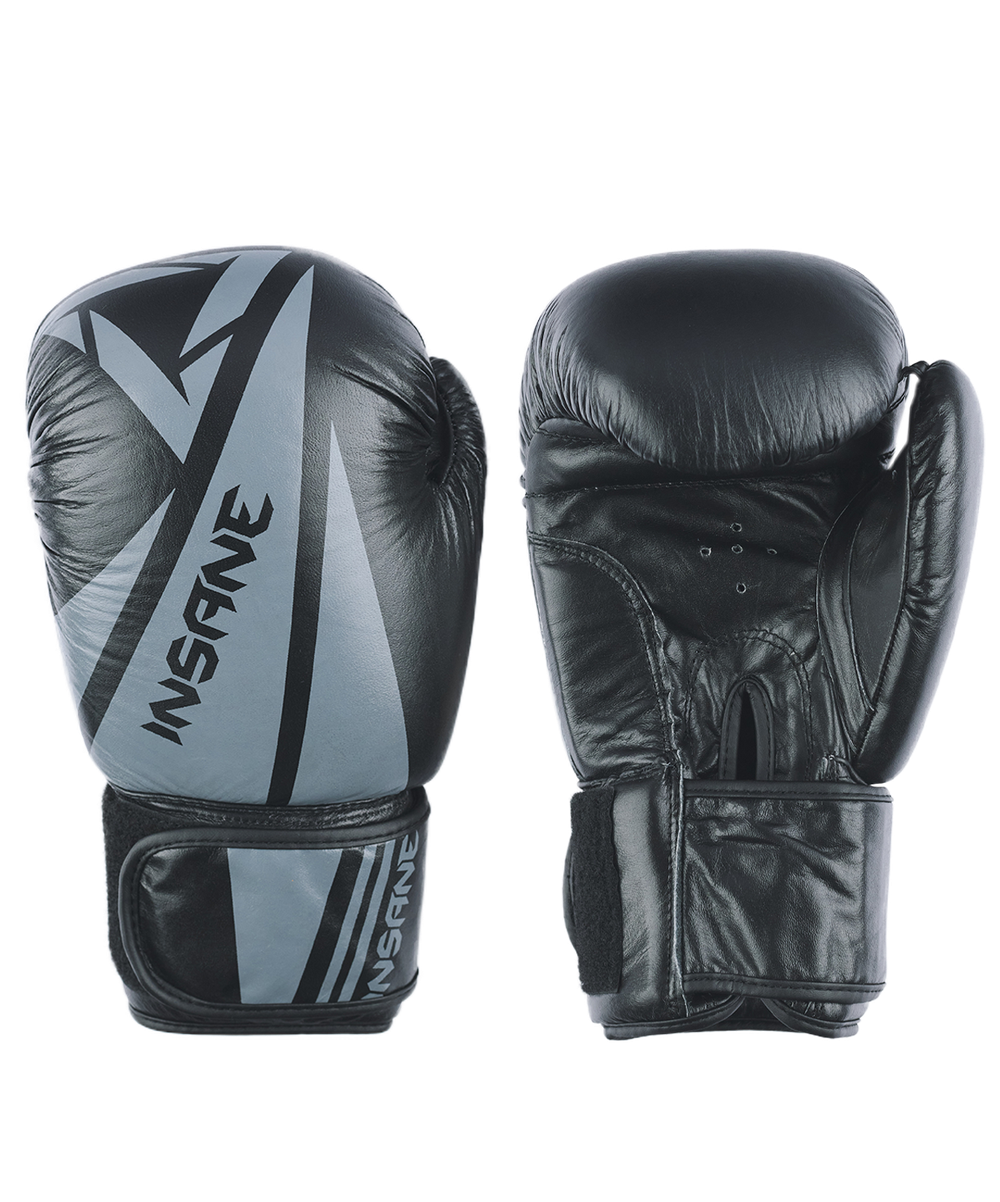 Перчатки боксерские ARES, кожа, черный, 10 oz