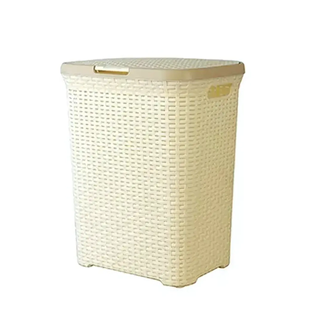 Корзина для белья Артлайн с крышкой 60л