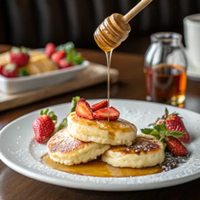 Сырники классические с ванилью и медом Сырники классические с ванилью и медом