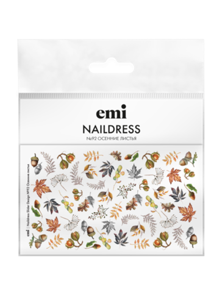 Naildress Slider Design №92 Осенние листья