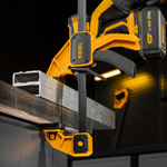 Струбцина F-образная, быстрозажимная, 600 х 80 мм, усиленный нейлоновый корпус Denzel