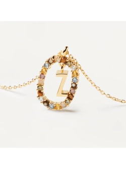 Колье женское PDPaola Буква Z серебро 925 пробы покрытое золотом 750 пробы CO01-285-U