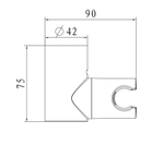 Настенный держатель WONZON & WOGHAND, Хром (WW-994224-CR)