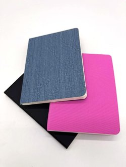 Набор 3 блокнота 88л (138*102мм) лин. роз.,графит, сине-серый (5447-8)