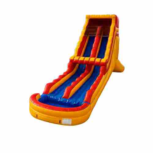Надувная водная горка «Пламя» с бассейном, 35×5×7 м