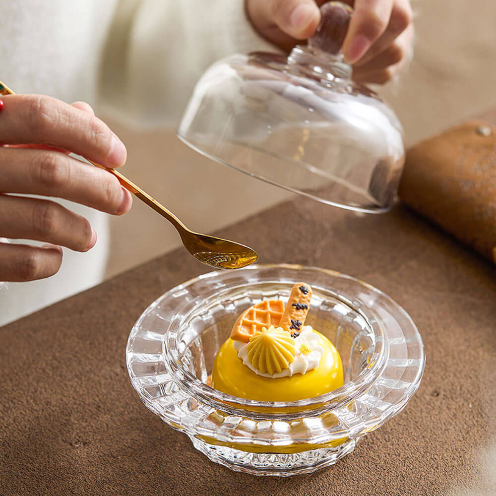 Ваза сервировочная 9*10,5*7,8см с крышкой