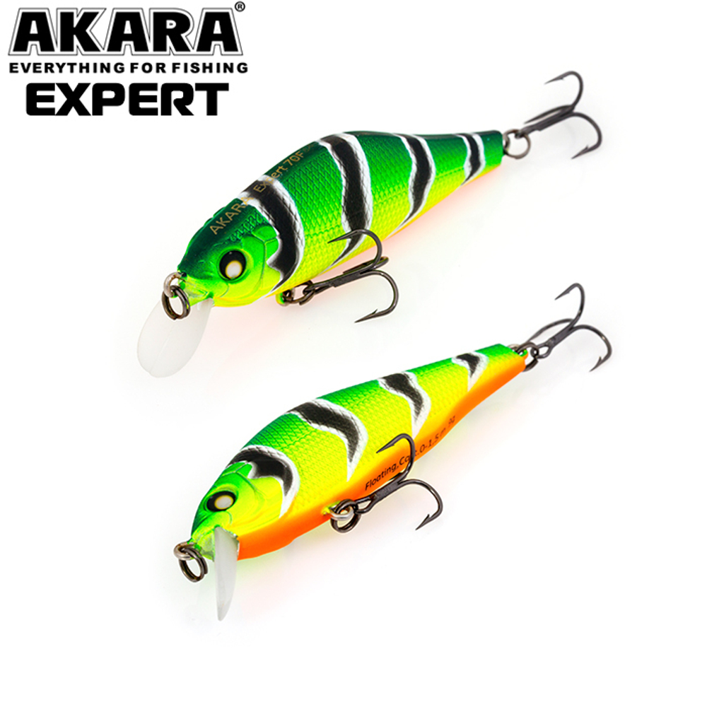 Воблер Akara Expert 70F 9 гр. (1/3 oz 2,8 in) A107