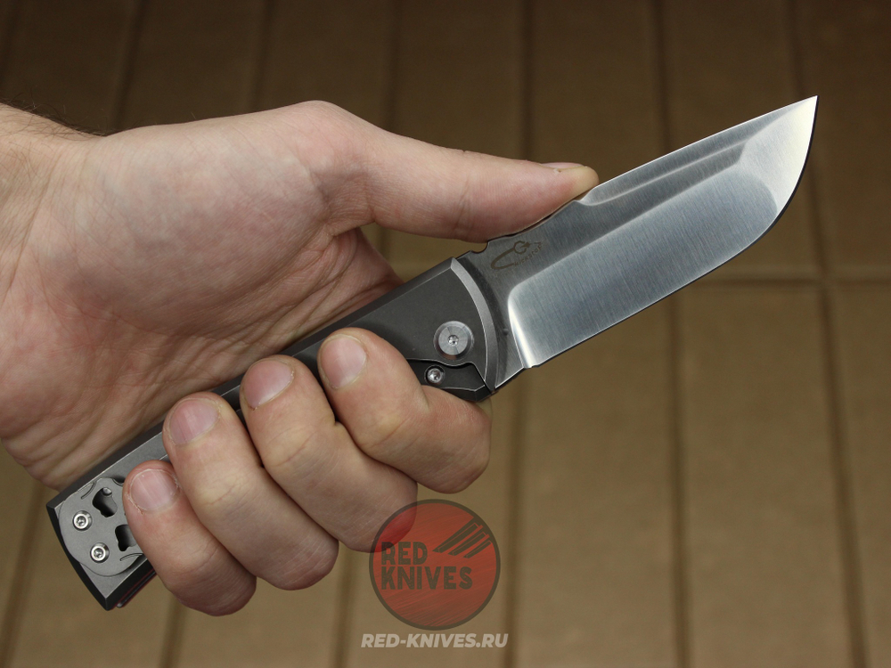 Нож CHAVES KNIVES 229 REDENCION KICKSTOP FLIPPER KNIFE TITANIUM CHISEL RK-432